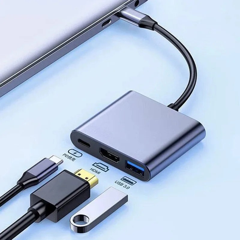 Usb Hub Type C - USB C-концентратор 3в1 Type C 3.0