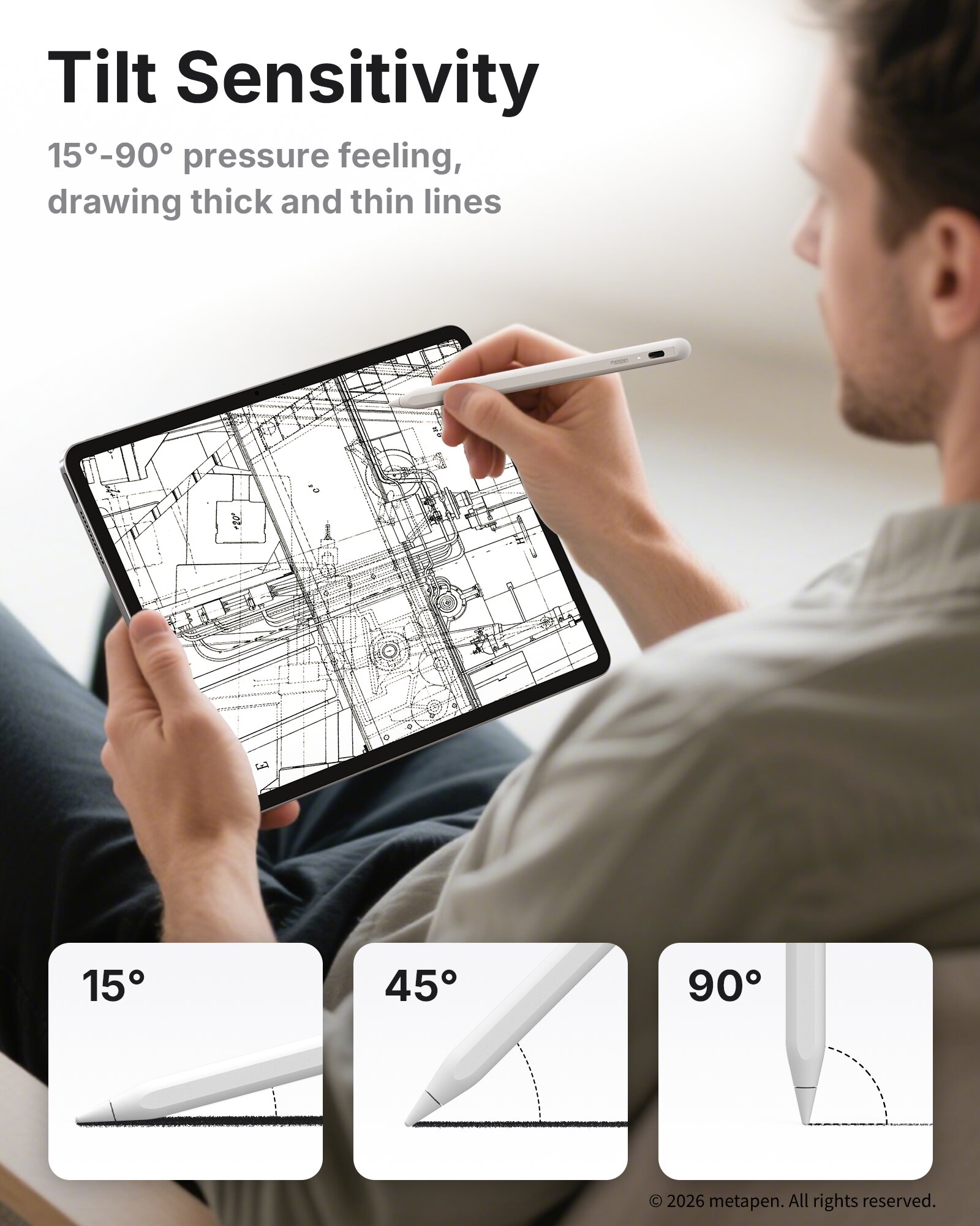 Стилус MetaPen A8 для iPad (со – обзор и цена Tablet Pencil Accessories