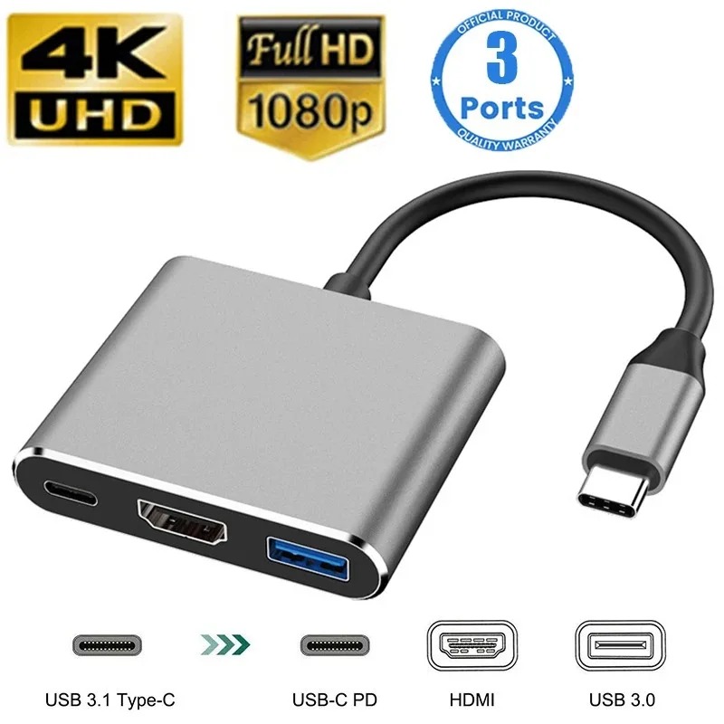 USB C-концентратор 3в1 Type C  – обзор и цена Usb Hub Type C