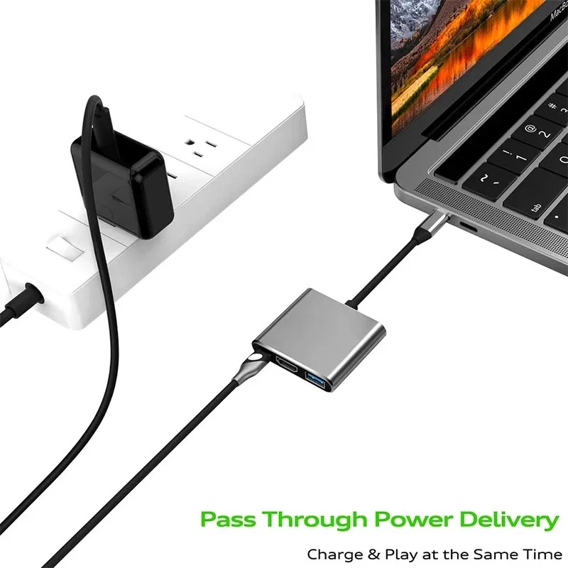 USB C-концентратор 3в1 Type C  – обзор и цена Usb Hub Type C